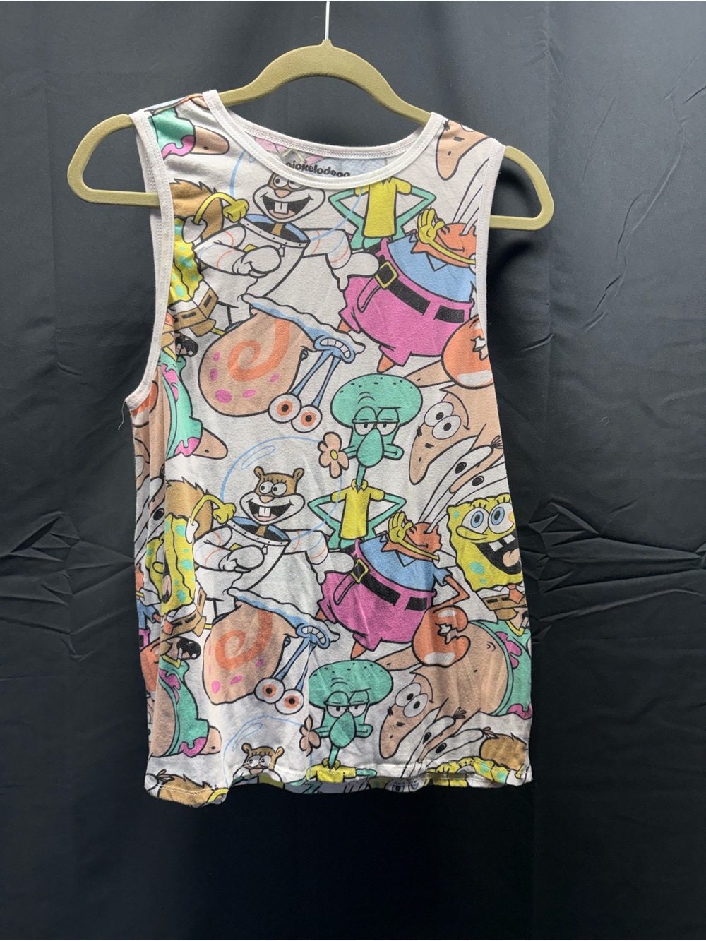 Nickelodeon SpongeBob & Friends Multicolor Tank Top Sz Lg (16ag)